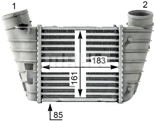 CI 527 000P KNECHT/MAHLE Интеркулер (фото 4)