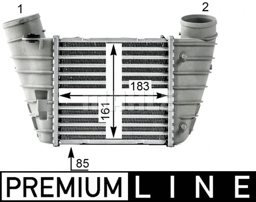 CI 527 000P KNECHT/MAHLE Интеркулер (фото 5)