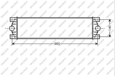 DS960N001 PRASCO Интеркулер (фото 1)