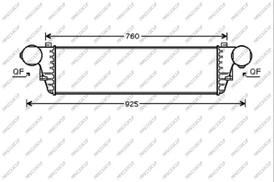 ME026N003 PRASCO Интеркулер (фото 1)