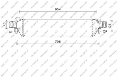 OP700N001 PRASCO Интеркулер (фото 1)
