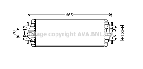 RTA4328 PRASCO Интеркулер (фото 1)