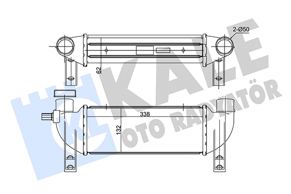 180300 KALE OTO RADYATÖR Интеркулер (фото 1)