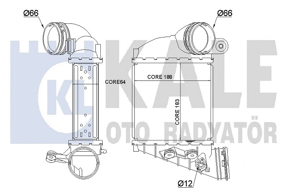 344770 KALE OTO RADYATÖR Интеркулер (фото 1)