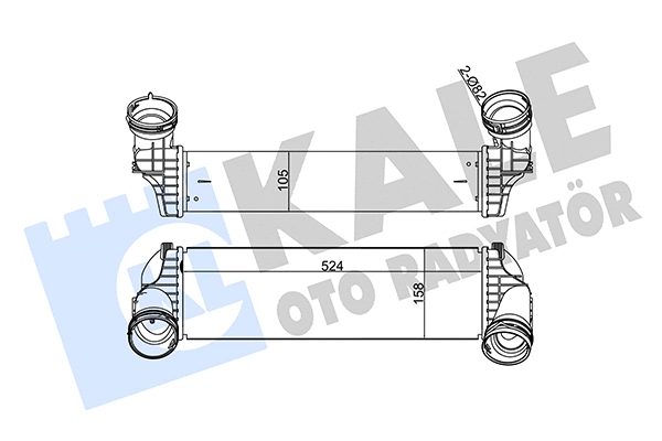 344810 KALE OTO RADYATÖR Интеркулер (фото 1)