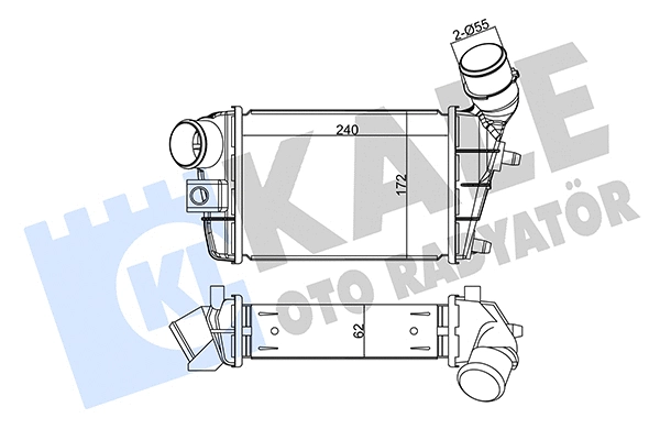 344905 KALE OTO RADYATÖR Интеркулер (фото 1)