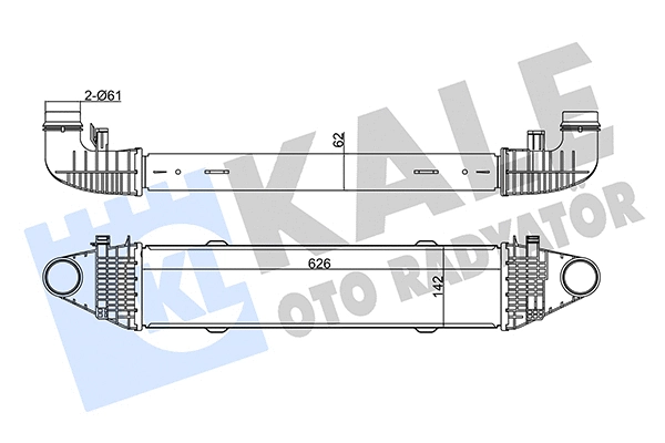 345015 KALE OTO RADYATÖR Интеркулер (фото 1)