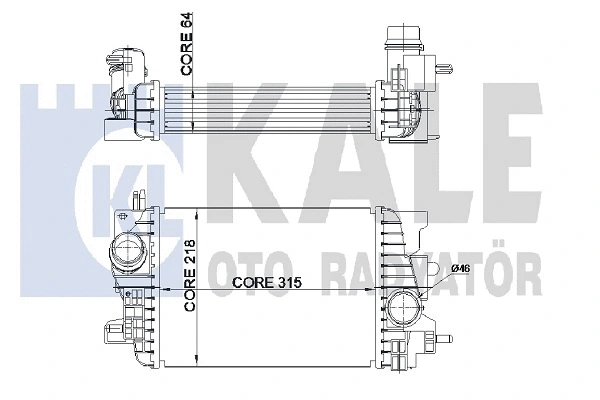345065 KALE OTO RADYATÖR Интеркулер (фото 1)