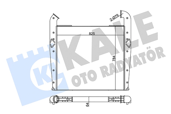 349320 KALE OTO RADYATÖR Интеркулер (фото 1)