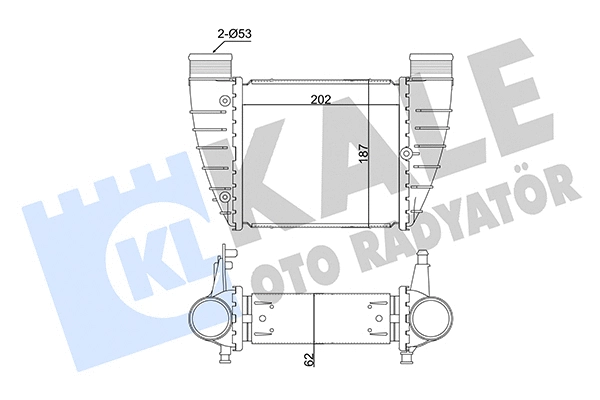 352370 KALE OTO RADYATÖR Интеркулер (фото 1)