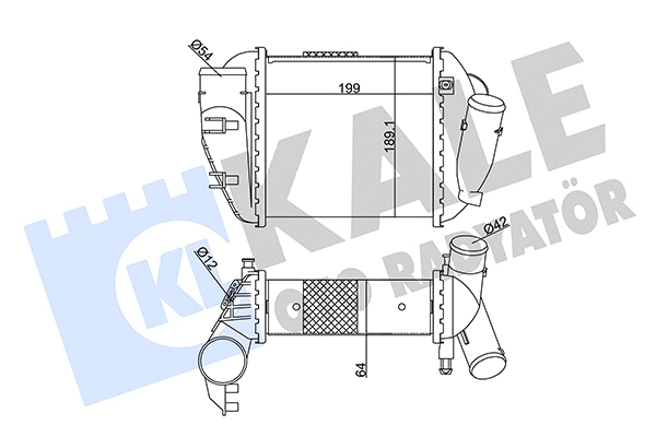 352390 KALE OTO RADYATÖR Интеркулер (фото 1)