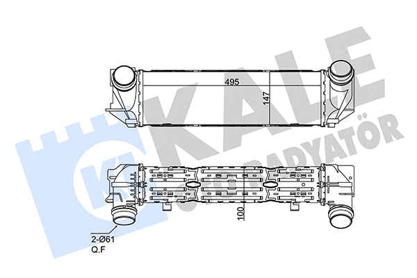 352495 KALE OTO RADYATÖR Интеркулер (фото 1)