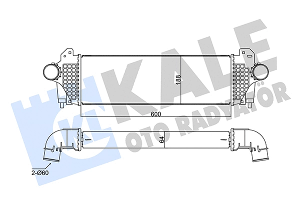 356160 KALE OTO RADYATÖR Интеркулер (фото 1)
