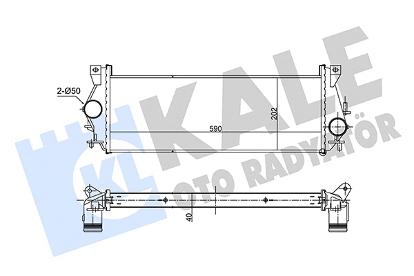 357350 KALE OTO RADYATÖR Интеркулер (фото 1)