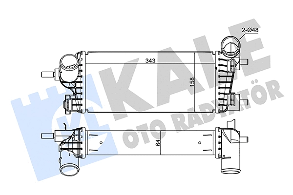 375615 KALE OTO RADYATÖR Интеркулер (фото 1)