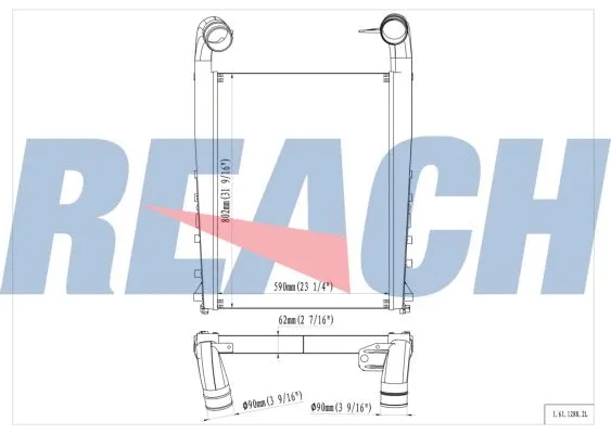 1.61.1288.2L REACH Интеркулер (фото 1)