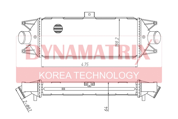 DR96727 DYNAMATRIX Интеркулер (фото 1)