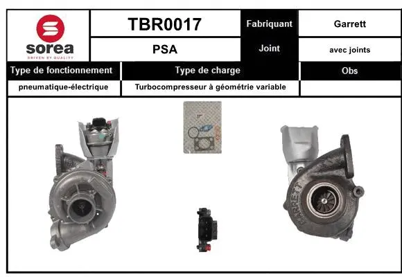TBR0017 SERA Компрессор, наддув (фото 1)