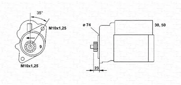 943253216010 MAGNETI MARELLI Стартер (фото 1)