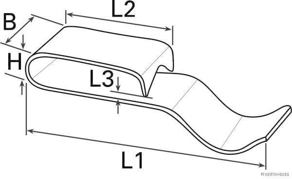 50266235 HERTH+BUSS Зажимный хомут (фото 1)