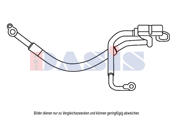 885822N AKS DASIS Трубопровод высокого / низкого давления, кондиционер (фото 1)