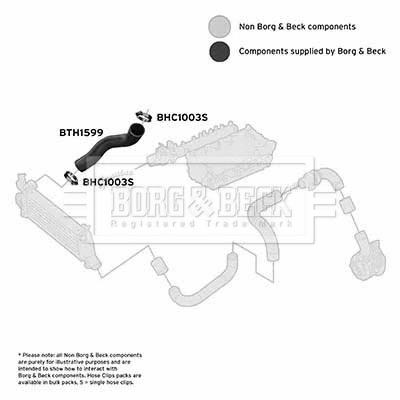 BTH1599 BORG & BECK Трубка нагнетаемого воздуха (фото 1)