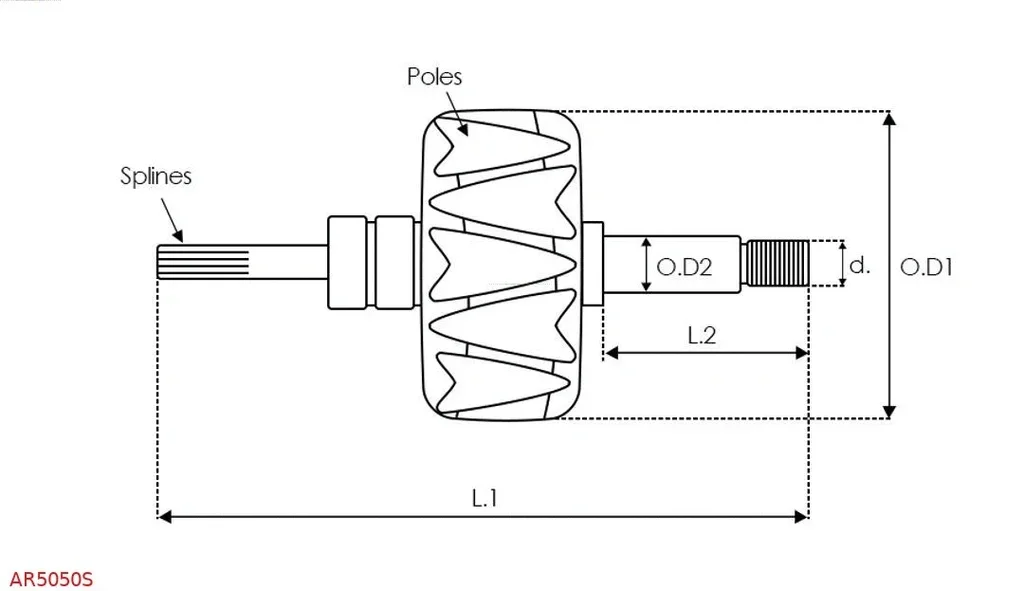 AR5050S AS-PL Статор, генератор (фото 2)