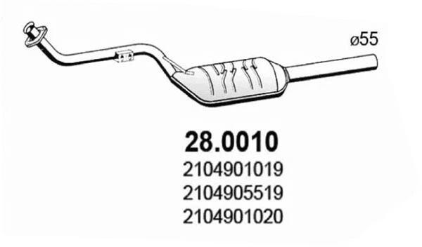 28.0010 ASSO Катализатор (фото 1)