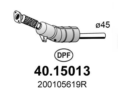 40.15013 ASSO Сажевый / частичный фильтр, система выхлопа ОГ (фото 1)