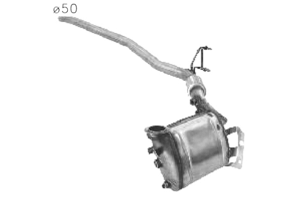50.15002 ASSO Сажевый / частичный фильтр, система выхлопа ОГ (фото 1)