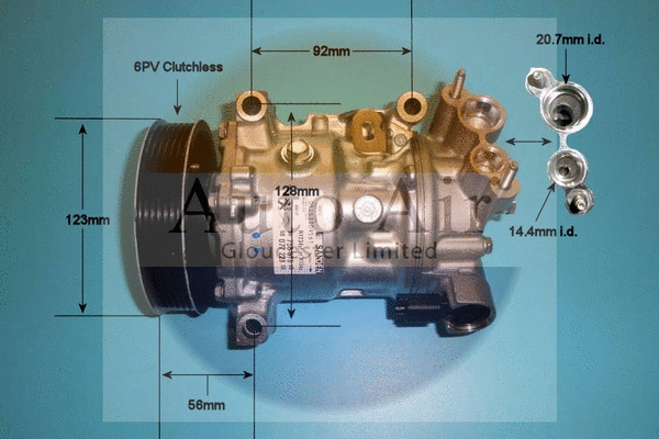 14-9786 AUTO AIR GLOUCESTER Компрессор, кондиционер (фото 1)