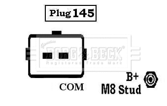 BBA3007 BORG & BECK Генератор (фото 2)