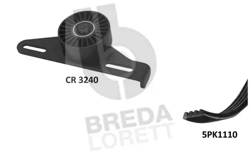 KCA0025 BREDA LORETT Поликлиновой ременный комплект (фото 1)