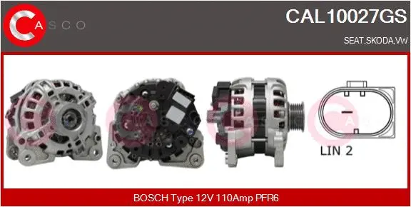 CAL10027GS CASCO Генератор (фото 1)