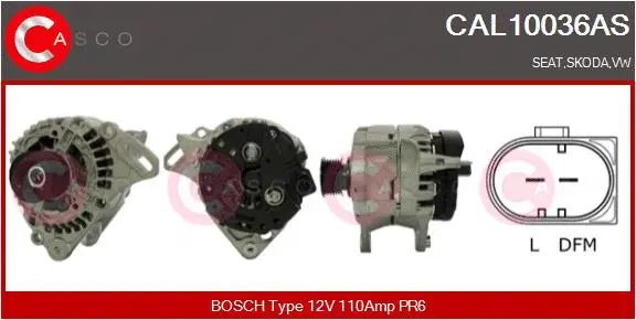 CAL10036AS CASCO Генератор (фото 1)