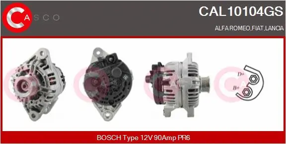CAL10104GS CASCO Генератор (фото 1)
