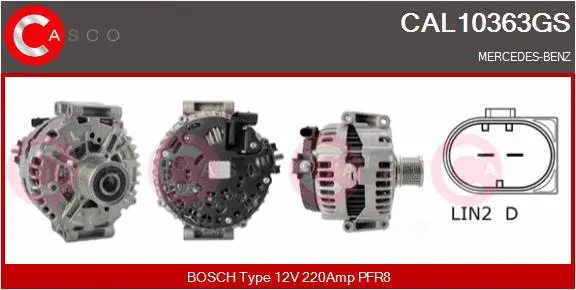 CAL10363GS CASCO Генератор (фото 1)