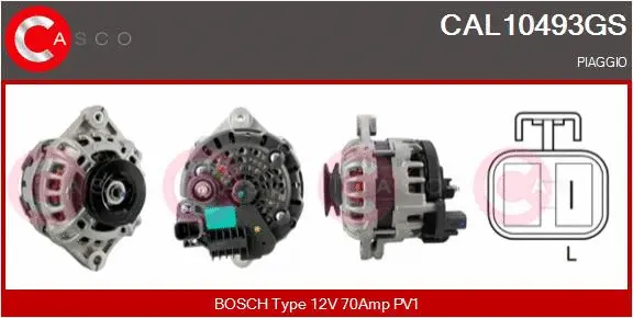 CAL10493GS CASCO Генератор (фото 1)