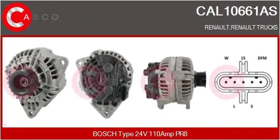 CAL10661AS CASCO Генератор (фото 1)