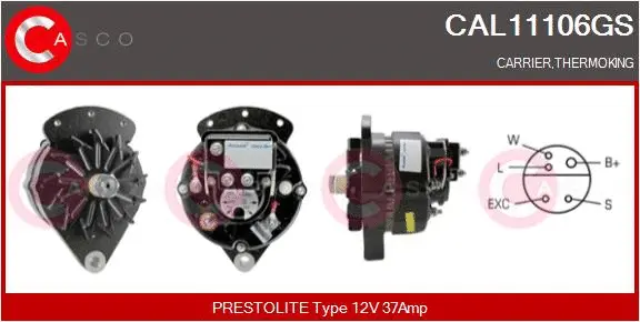 CAL11106GS CASCO Генератор (фото 1)