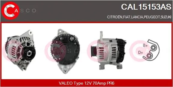 CAL15153AS CASCO Генератор (фото 1)