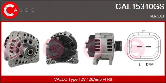 CAL15310GS CASCO Генератор (фото 1)