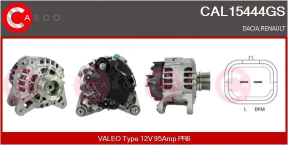 CAL15444GS CASCO Генератор (фото 1)