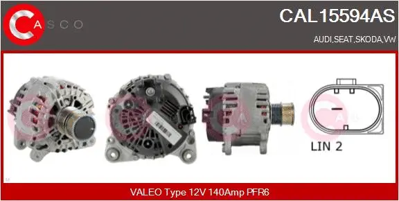 CAL15594AS CASCO Генератор (фото 1)