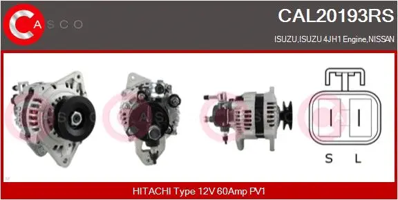 CAL20193RS CASCO Генератор (фото 1)