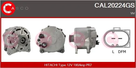 CAL20224GS CASCO Генератор (фото 1)