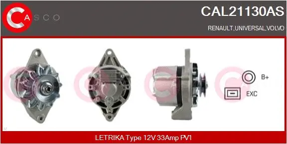 CAL21130AS CASCO Генератор (фото 1)