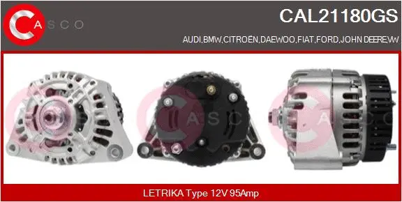 CAL21180GS CASCO Генератор (фото 1)