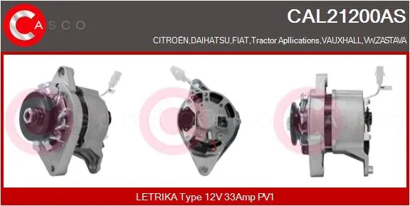 CAL21200AS CASCO Генератор (фото 1)