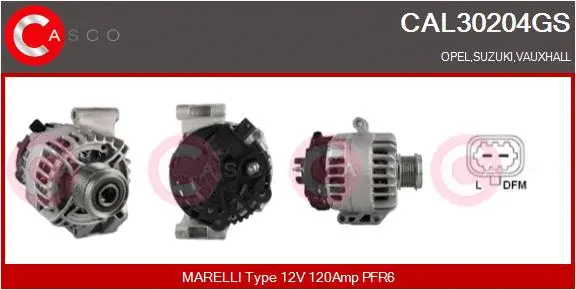 CAL30204GS CASCO Генератор (фото 1)